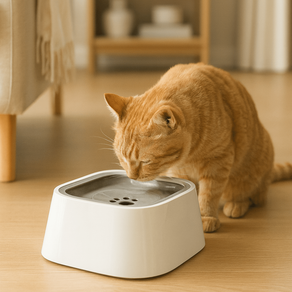 Fontaine Flottante pour Chiens et Chats – Distributeur d’Eau Portable Anti-Éclaboussures